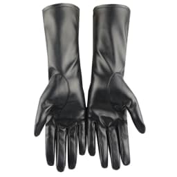 Female Winter Warm Touch Screen Driving Synthetic Leather Gloves 39CM Women's Outdoor Riding Plus Velvet Thicken Long Mittens