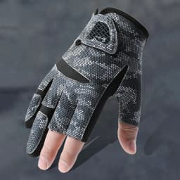 Fishing Gloves for Men Anti Slip Summer Sun Protection Gloves Breathable 3 Finger Cut Gloves Fly Fishing Accessories
