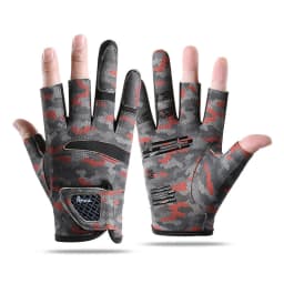 Fishing Gloves for Men Anti Slip Summer Sun Protection Gloves Breathable 3 Finger Cut Gloves Fly Fishing Accessories