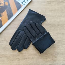 Men's Thin Sheepskin Leather Gloves Summer Outdoor Sunscreen for Cycling And Driving