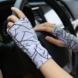 Summer Fingerless Sunscreen Gloves for Men and Women Thin Cover Scars Tattoo Sports Street Dancedriving Riding Fingerless