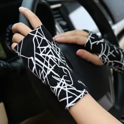 Summer Fingerless Sunscreen Gloves for Men and Women Thin Cover Scars Tattoo Sports Street Dancedriving Riding Fingerless