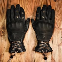 Retro Motorcycle Gloves Man Woman Winter Fleece Liner Warmer Vintage Full Finger Protective Windproof Genuine Leather Gloves