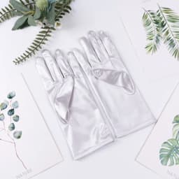 23cm 38cm 55cm Women Imitation Satin Silk Smooth Solid High Elasticity Stage Performance Dinner Etiquette Multicolor Gloves