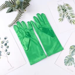23cm 38cm 55cm Women Imitation Satin Silk Smooth Solid High Elasticity Stage Performance Dinner Etiquette Multicolor Gloves