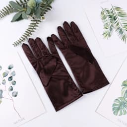 23cm 38cm 55cm Women Imitation Satin Silk Smooth Solid High Elasticity Stage Performance Dinner Etiquette Multicolor Gloves