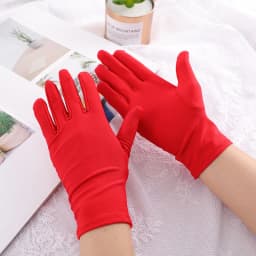 Women Sunscreen Short Drive Cycling Cover Up Scars Spandex Solid Etiquette Gloves Multicolor Breathable Thin Elasticity Soft