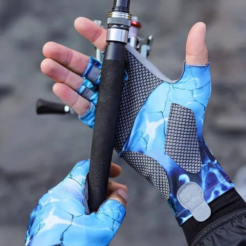Fishing Gloves Half Finger Anti-slip Quick-drying Sun Protection Breathable Profession Summer Outdoor Fishing