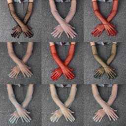 Women Sexy Lace Gloves White Black Mesh Tulle Gloves Driving Summer Sunscreen Mittens Wedding Etiquette Thin Elbow Long Gloves