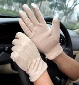 Men Summer Sports Fitness Non-slip Cycling Sunscreen Short Sun Mittens Thin Cotton Breathable Touch Screen Driving Gloves L20