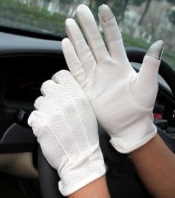 Men Summer Sports Fitness Non-slip Cycling Sunscreen Short Sun Mittens Thin Cotton Breathable Touch Screen Driving Gloves L20