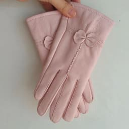 Women Genuine Leather Winter Warm Glove Ladies Real Sheep Leather Gloves Girls Driving Fashion Female Luxury Wool lined Gloves
