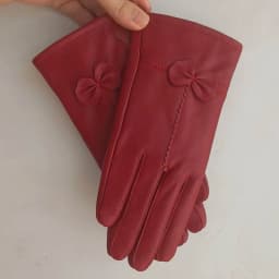 Women Genuine Leather Winter Warm Glove Ladies Real Sheep Leather Gloves Girls Driving Fashion Female Luxury Wool lined Gloves
