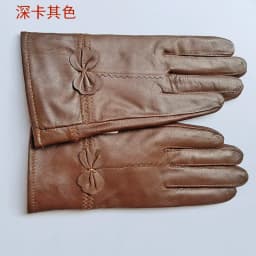 Women Genuine Leather Winter Warm Glove Ladies Real Sheep Leather Gloves Girls Driving Fashion Female Luxury Wool lined Gloves