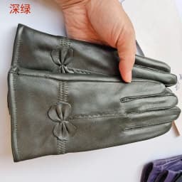 Women Genuine Leather Winter Warm Glove Ladies Real Sheep Leather Gloves Girls Driving Fashion Female Luxury Wool lined Gloves