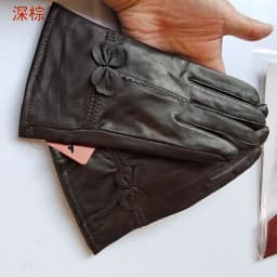 Women Genuine Leather Winter Warm Glove Ladies Real Sheep Leather Gloves Girls Driving Fashion Female Luxury Wool lined Gloves