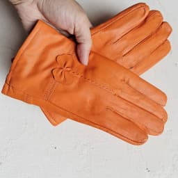 Women Genuine Leather Winter Warm Glove Ladies Real Sheep Leather Gloves Girls Driving Fashion Female Luxury Wool lined Gloves