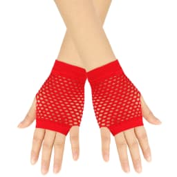 Women Coarse Net Elastic Sexy Soild Gloves Punk Half Finger Nightclub Trendy 2025 Women Clothes Accessories Decor украшения