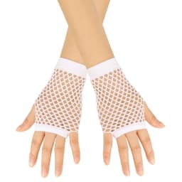 Women Coarse Net Elastic Sexy Soild Gloves Punk Half Finger Nightclub Trendy 2025 Women Clothes Accessories Decor украшения