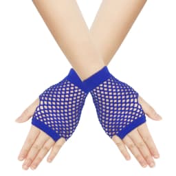 Women Coarse Net Elastic Sexy Soild Gloves Punk Half Finger Nightclub Trendy 2025 Women Clothes Accessories Decor украшения