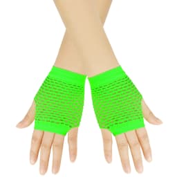 Women Coarse Net Elastic Sexy Soild Gloves Punk Half Finger Nightclub Trendy 2025 Women Clothes Accessories Decor украшения