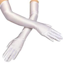 Summer Sun Protection Long Gloves Women's Thin Evening Party Formal Gloves Mittens Black White Red Champagne Dress Accessories