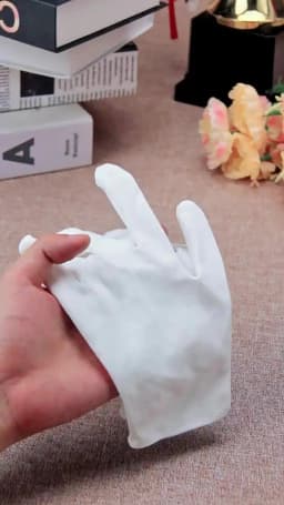 Kids Gloves White Short Satin Feel Boy Hold Flower Girl