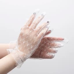 1 Pair Women Sexy Lace Fashion Black Gloves Transparentes Mesh Tulle Bridal Female Party Wedding Dress Driving Short Gloves