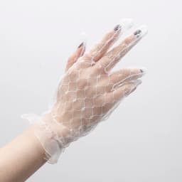 1 Pair Women Sexy Lace Fashion Black Gloves Transparentes Mesh Tulle Bridal Female Party Wedding Dress Driving Short Gloves