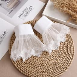 Lace Cuffs White Detachable Fake Sleeves Wedding Bridal Gowns Accessories Sweater Cuff Halloween Costume Cosplay Accessories