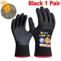 Unisex Thermal Work Gloves -30 Cold-Proof Windproof Anti-freeze Low Temperature Outdoor Sports Running Gloves for Cold Storage