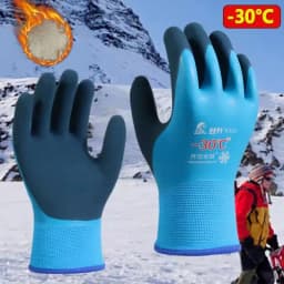 Unisex Thermal Work Gloves -30 Cold-Proof Windproof Anti-freeze Low Temperature Outdoor Sports Running Gloves for Cold Storage