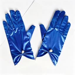 23cm Women Solid Smooth Imitation Satin Pendant Short Gloves Cosplay Stage Performance Party Concert Wedding Bride