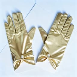 23cm Women Solid Smooth Imitation Satin Pendant Short Gloves Cosplay Stage Performance Party Concert Wedding Bride