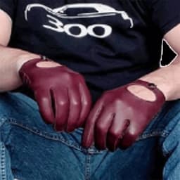 Men Luxury Genuine Leather Gloves Soft Goatskin Thin Fashion Casual Driving gloves Touch Screen short Wrist tight gloves