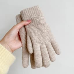 Touch Screen Cashmere Gloves for Women Men Winter Warm Thermal Knitted Double-Layer Thickened Windproof Cold-proof Woolen Gloves