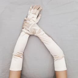 Women 55CM Long Ceremonial Gloves Stretch Satin Retro Party Prom Cosplay Ladies Bridal Wedding Dress Fashion Accessories T139
