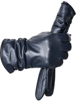 Winter Sheepskin Women's Gloves Warm Plus Velvet Short Thin Touch Screen Driving Female Color Leather Gloves New High End-2801T