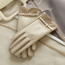 Women Winter Thick Suede Leather Gloves Fashion Elegant Retro Cycling Drive Keep Warm Touch Screen Windproof Soft Comfortable