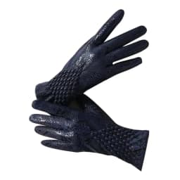 Women's Winter Velvet Keep Warm Gloves Fashion Snake Skin Pattern Touchable Screen Fingered Elasticity Windproof Cycling Gloves