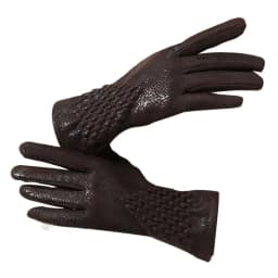 Women's Winter Velvet Keep Warm Gloves Fashion Snake Skin Pattern Touchable Screen Fingered Elasticity Windproof Cycling Gloves