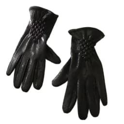 Women's Winter Velvet Keep Warm Gloves Fashion Snake Skin Pattern Touchable Screen Fingered Elasticity Windproof Cycling Gloves