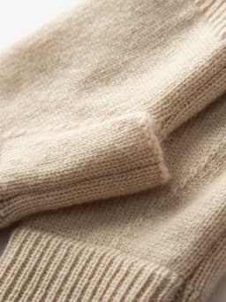 Winter Women 100% Cashmere Mitts 15cm Knitted Fingerless Gloves Y2k Thermal Gloves Semi Finger Lengthen Mittens Arm Warmers