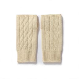 Pure Wool Knit Mittens Autumn Winter Fingerless Gloves Cable Seamless Comfy Warm 100 Wool Thumb Hole Mitts Unisex