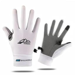 Ice Silk Gloves Summer Breathable Non-slip Cycling Gloves Unisex Sunscreen Touchscreen Outdoor Sports Driving Fishing Gloves