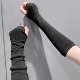 Punk Y2K Gothic Lolita Sleeves Fingerless Gloves Cuff for Women Knitted Elbow Mittens Elastic Arm Warmer Unisex Hip-hop Gloves