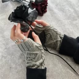 NEW Women Hand Warmer Winter Gloves Fashion Knitting Faux Wool Mitten Warm Fingerless Glove Gants Femme Women Gloves