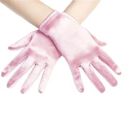 Smooth Satin Color Ding Ladies Short Wedding Gloves Etiquette Party Performance Decoration Dresses Matching Elegant Mittens Nv2