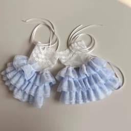 Women's Y2K Style Sexy Lace Gloves Sweet Ruffled Tulle Fingerless Mittens Elegant Ribbon Tie Wrist Cuffs Anime Cosplay Lolita