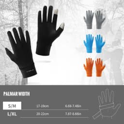 WRELS Winter Full Finger Gloves Windproof Fleece Cycling Motorcycle Fleece Gloves Thermal Elastic Touchscreen Running Gloves